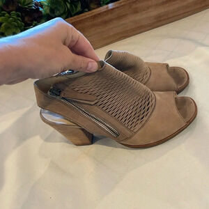 Paul green willow peep toe bootie‎ heels heeled boot size UK 5 US 7